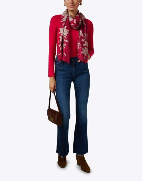 Soft-Touch Pink Boatneck Luxury Top for a Sophisticated Look
