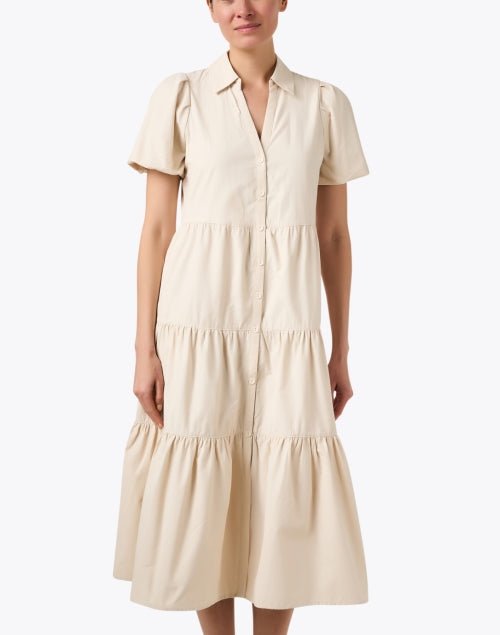 Stylish Havana Beige Mid - length Women's Dress
