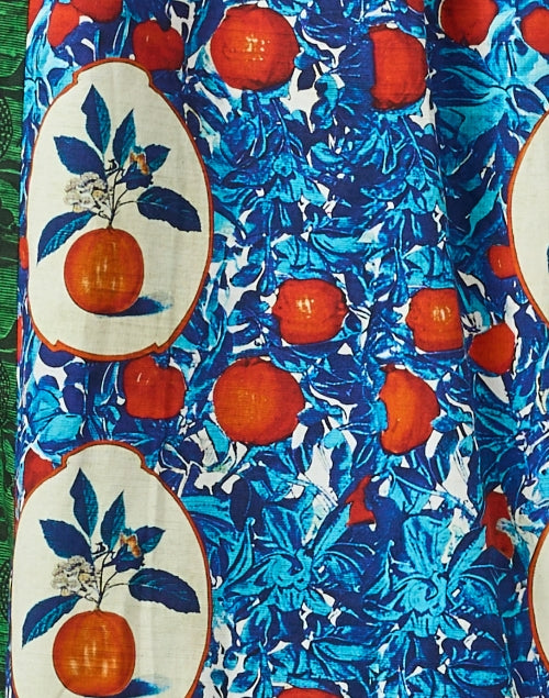 Stylish April Mixed Print Women's Cotton A-Line Dress