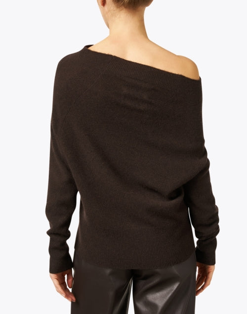 Stylish Brown Cashmere Lori Sweater by Brochu Walker