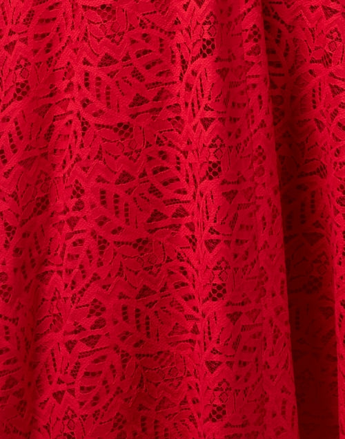 Stunning Max Mara Studio Pioggia Red Lace Women's Dress