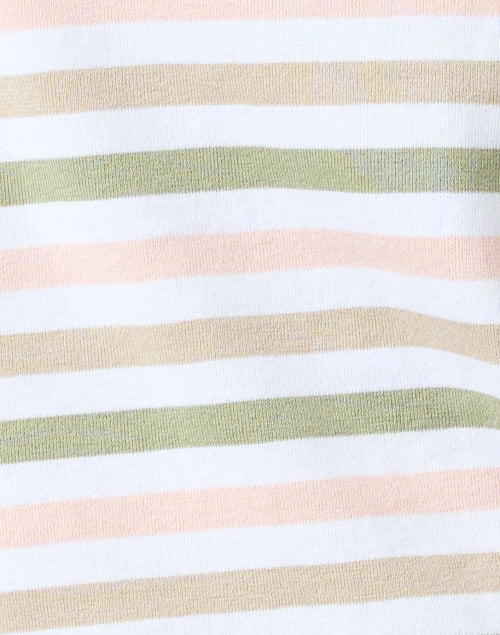 Stylish Ecrins Multicolored Stripe Cotton Cozy Sweater