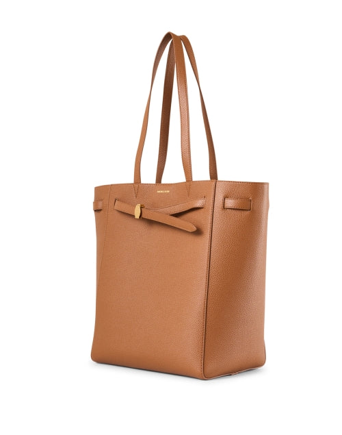 Stylish Adjustable Brown Leather Dash Tote Bag for Everyday Use