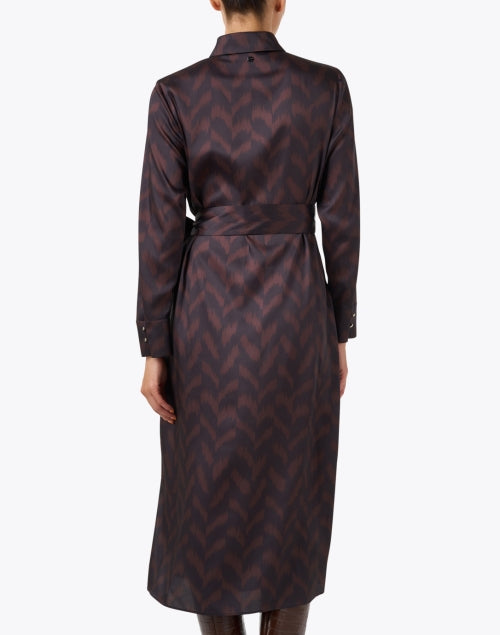 Marc Cain Women's Multi - Chevron Patterned Shirt - Style Midi Dress