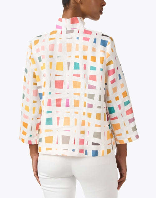 Stylish Suella Multi - Patterned Linen Women's Jacket