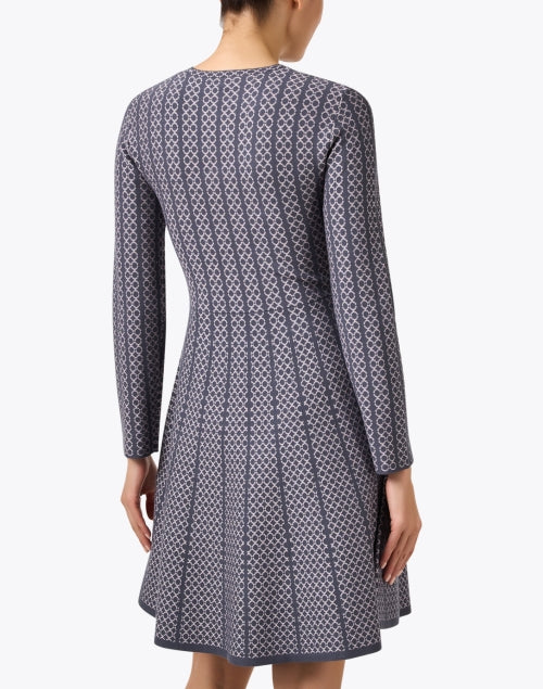 Stylish Grey Printed Jersey Women's Dress by Emporio Armani