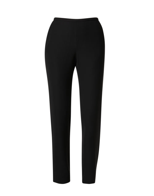 Stylish Black Stretch Straight - Leg Trousers by Emporio Armani