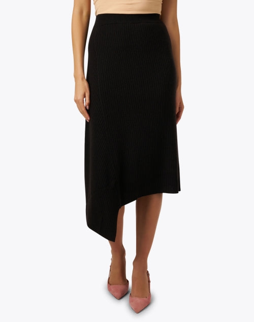 Weekend Max Mara Verna Women's Dark Brown Wool-Cashmere Knit Midi Skirt