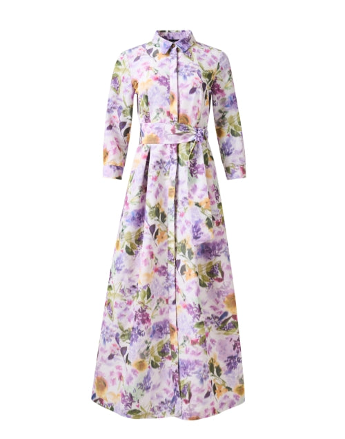Stylish Women's Lavender Floral Printed Dress for Special Occasions