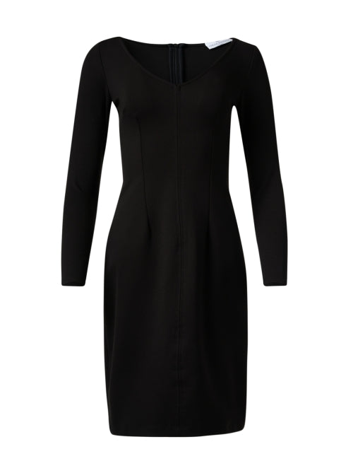Chloe Kristyn's Stylish Maggie Black Ponte Women's Dress