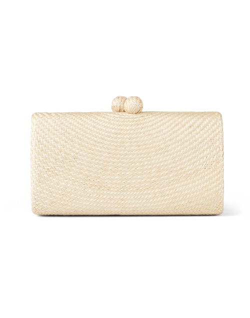 Serpui's Elegant Beige Woven Mariah Clutch for Special Occasions