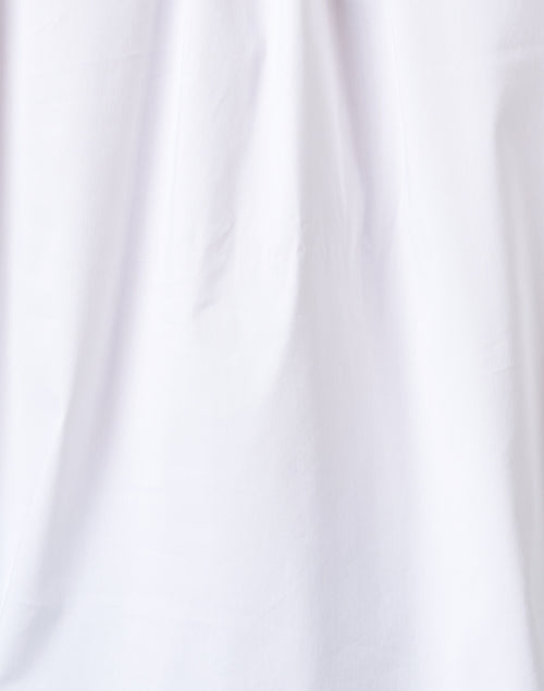 Fiona's Elegant White Silky Poplin Button - Up Shirt