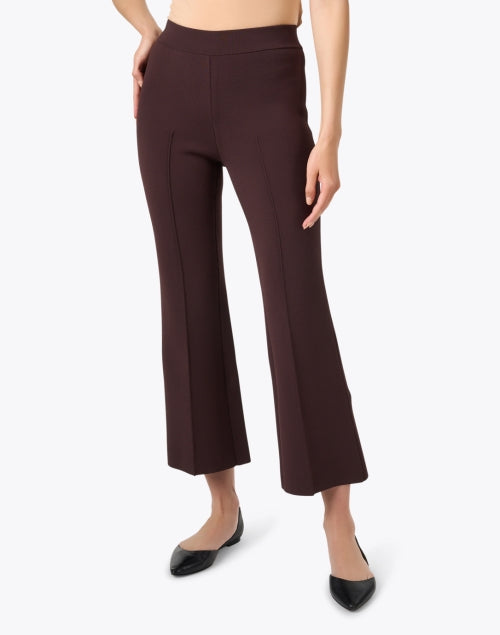 Stylish Rene Stretch Blend Chocolate Brown Flare Leg Pant