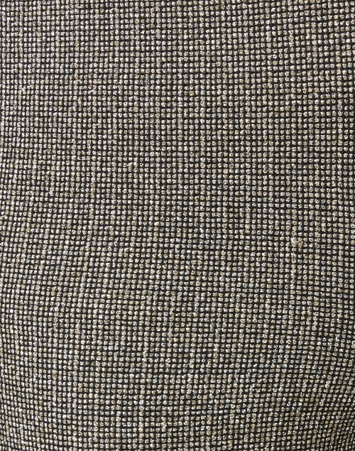 Joana Grey Metallic Lurex Boucle Straight - Leg Slim - Fit Women's Pants