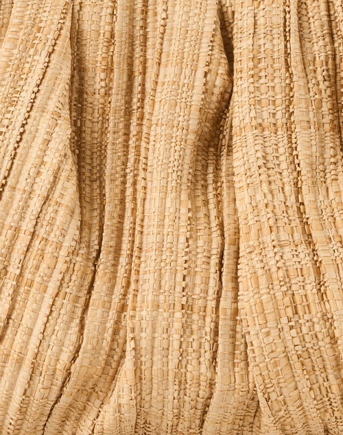 Brit Style Pleated Raffia Handheld Clutch Bag