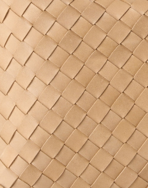 Marni Tan Woven Genuine Leather Women's Shoulder Handbag