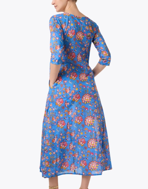 Ro's Garden Blair Lightweight Multi - Floral Print 100% Cotton Maxi Dress