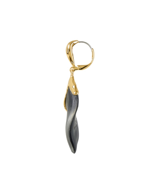 Exquisite Black Lucite Post - Back Earrings for Elevating Your Look