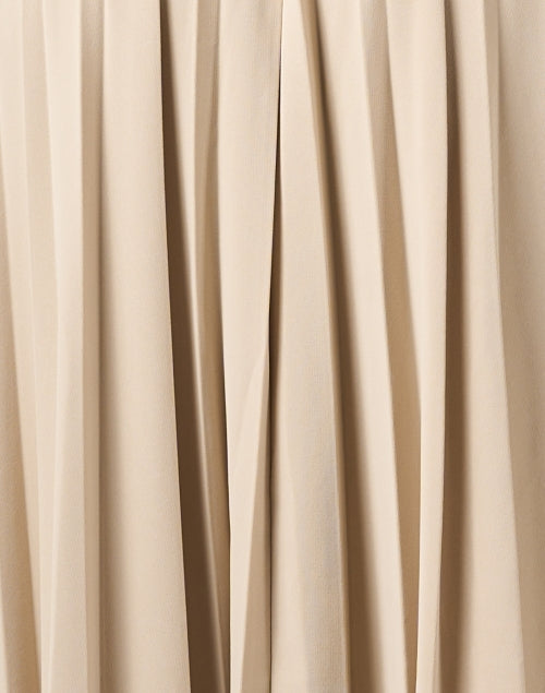 Max Mara Leisure Kiss Beige A-Line Pleated Women's Dress