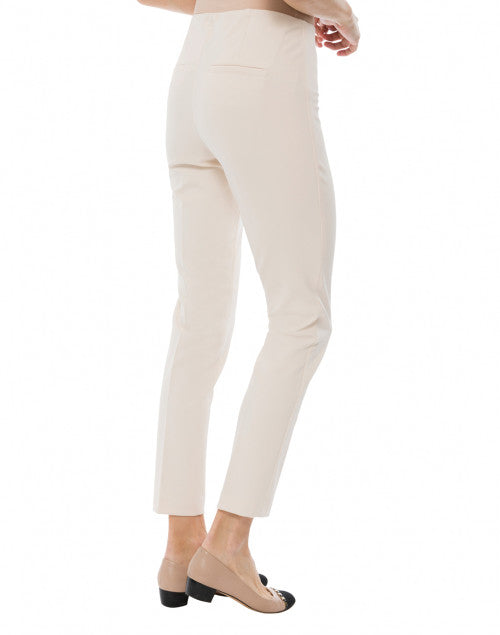 Cambio's Elegant Vanilla-Colored Technological Stretch Polyamide Blend Pants