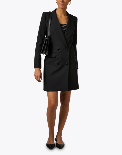 Stylish Ivy Black Blazer-style Dress for All-day Elegance