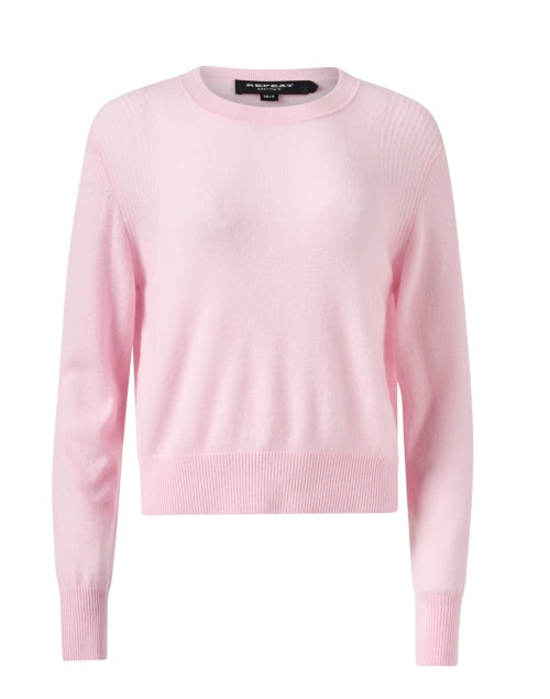 Blush Pink Luxury Cashmere Women's Sweater for Spring