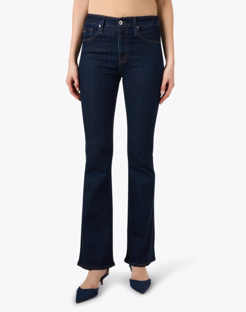 Farrah Indigo Stretch Bootcut High - Rise Jeans for All - Day Comfort