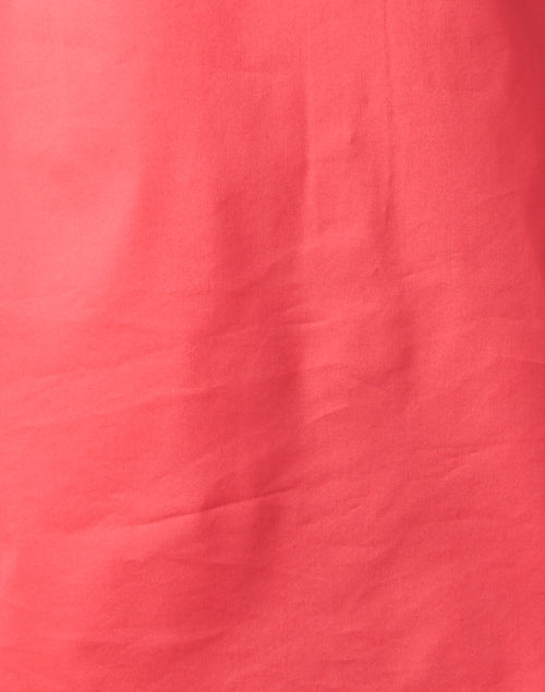 Aileen Women's Coral-colored Cotton Casual Shirt Dress