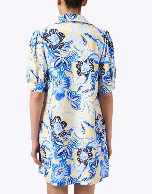 Emerson Fashionable Dress with Yellow and Blue Print for Effortless Everyday Wear