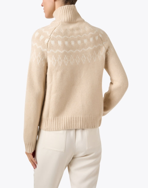 Elegant Beige Cashmere Pullover Sweater - Stelli by Kujten