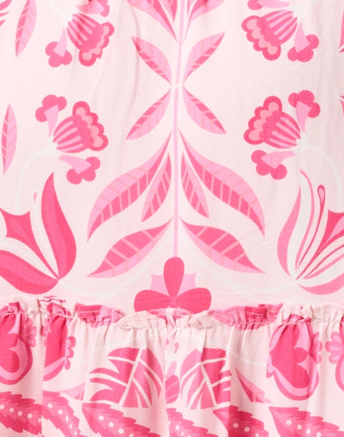 Stylish Pink Geometric Floral Women's Dress by Sail to Sable