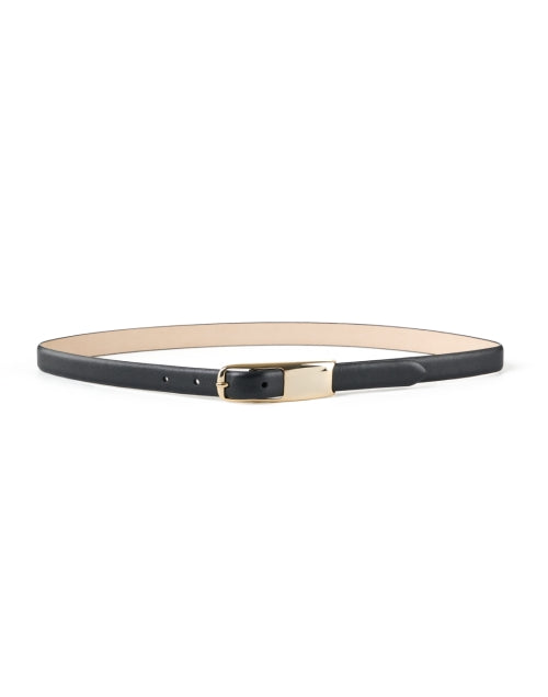 Stylish Aurelia Black and Gold Leather Fashion Belt