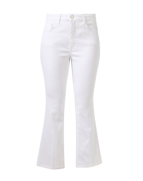 Stylish Dreamy White Washed Kick Flare Women's Jeans