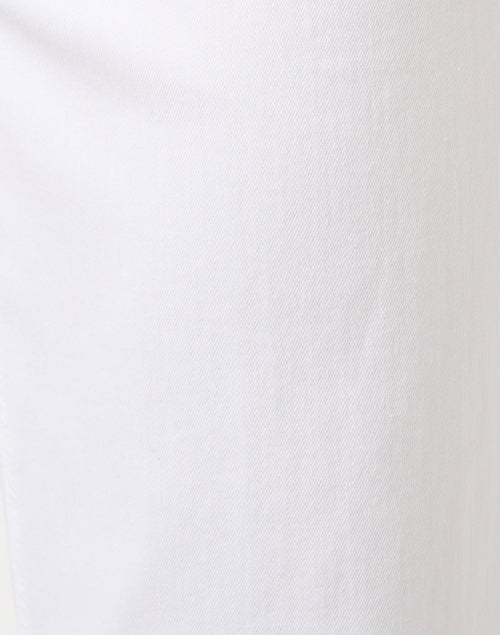 Stylish Dreamy White Wide - Leg Stretch Cotton Jeans for Everyday