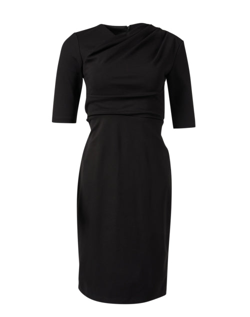 Chloe Kristyn's Bianca Black Ponte Knit Wrap Dress for All Events