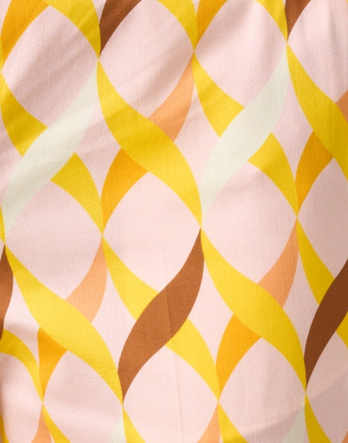 Stylish Multicolor Geometric Printed Slim - Fit 100% Cotton Pants
