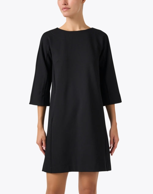 Stylish Noel Black Mini - Shift Dress with 3/4 Sleeves from Max Mara Leisure