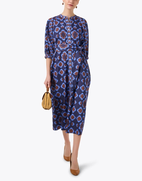 Stylish Mandi Dress with Charming Indigo Print
