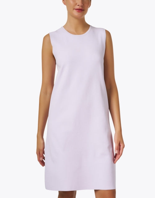 Lilac-Colored Sleeveless Shift Dress for Women