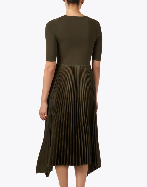 Exquisite Darni Green Fit-and-Flare Dress for Special Occasions