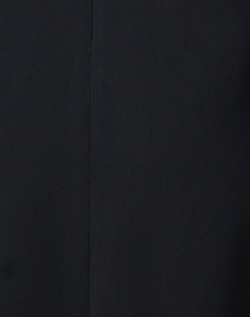 Elegant Velma Black Stretch Crepe Women's Shift Dress