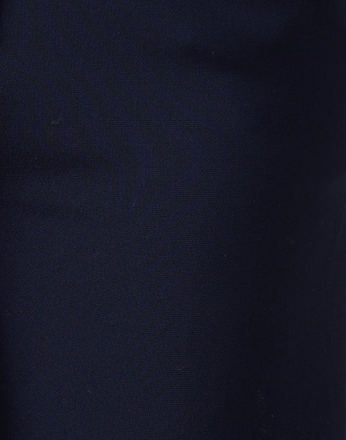 Navy Blue Brixton Men's Trousers - High - rise and Wide - leg Style