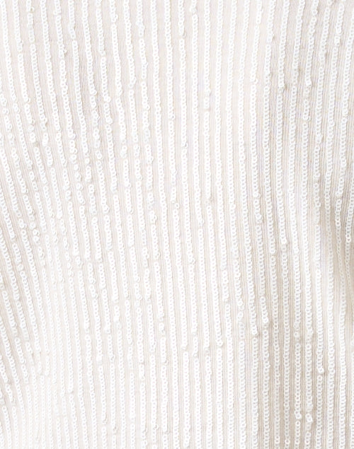 Gorgeous Ivory Sequin - Trimmed 100% Wool Aspen Cardigan