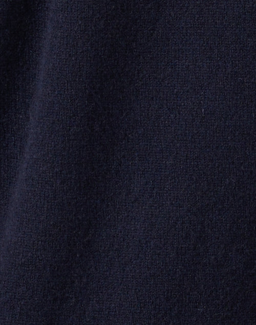 Navy Blue Luxury 100% Cashmere Dorita Pullover Sweater