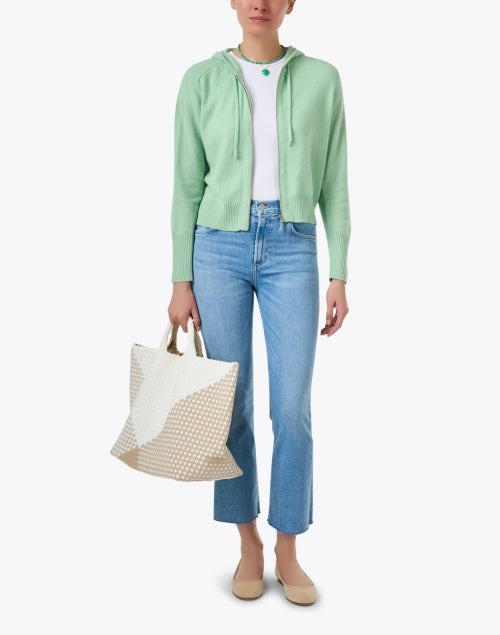 Citizens of Humanity Isola Light Wash Cotton Cropped Bootcut Denim Jeans