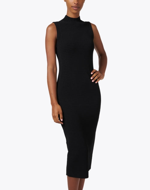 Stylish Lightweight Black Knit Sheath Dress for Any Occasion