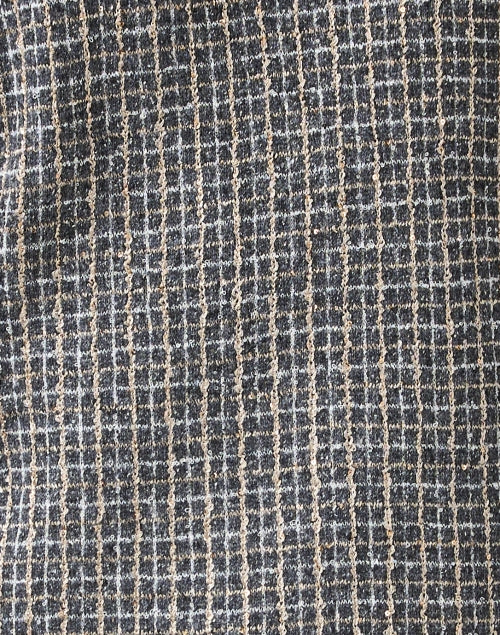 Stylish Rembrant Wool - Cashmere Plaid Jacket with Gold Accents