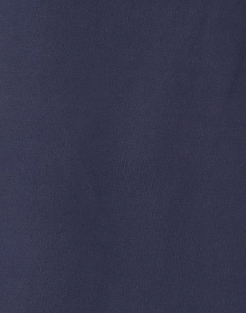 Navy Sleeveless Dress with Ruffled Neck for Warm Weather