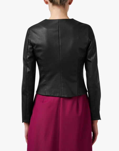 Stretchy Black Genuine Leather Men's/Women's Jacket for Fashionable Layering