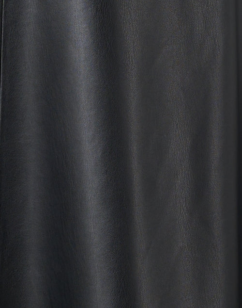 Veronica Beard Women's Faux Leather A-Line Louise Black Midi Skirt